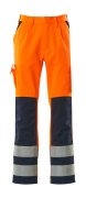 07179-860-141 Pantalon avec poches genouillères - Hi-vis orange/Marine
