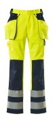 09131-470-171 Pantalon avec poches flottantes - Hi-vis jaune/Marine
