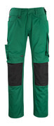 12179-203-0309 Pantalon avec poches genouillères - Vert bouteille/Noir