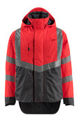 15501-231-14010 Veste d'extérieur - Hi-vis orange/Marine foncé