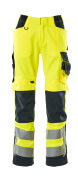 15579-860-14010 Pantalon avec poches genouillères - Hi-vis orange/Marine foncé