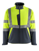 15902-253-17010 Veste softshell - Hi-vis jaune/Marine foncé