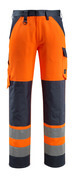 15979-948-17010 Pantalon avec poches genouillères - Hi-vis jaune/Marine foncé