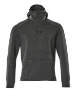 17684-319-09 Sweat capuche demi-zippé - Noir