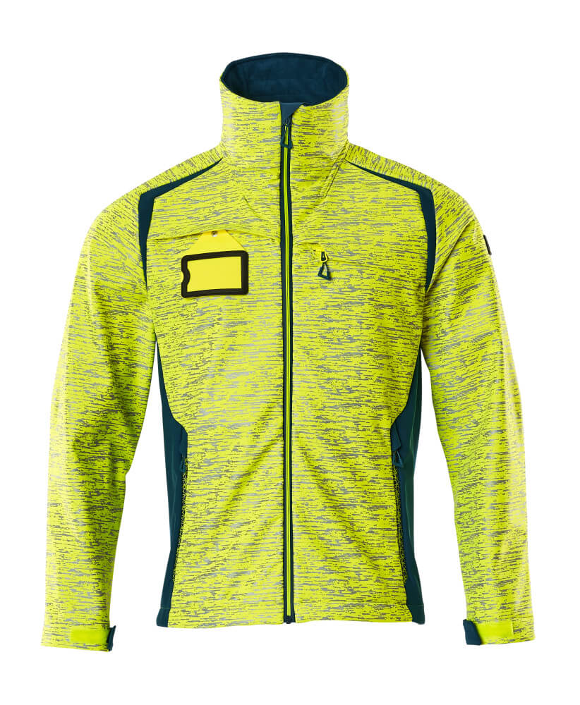 Hi-vis Jaune/Bleu pétrole foncé
