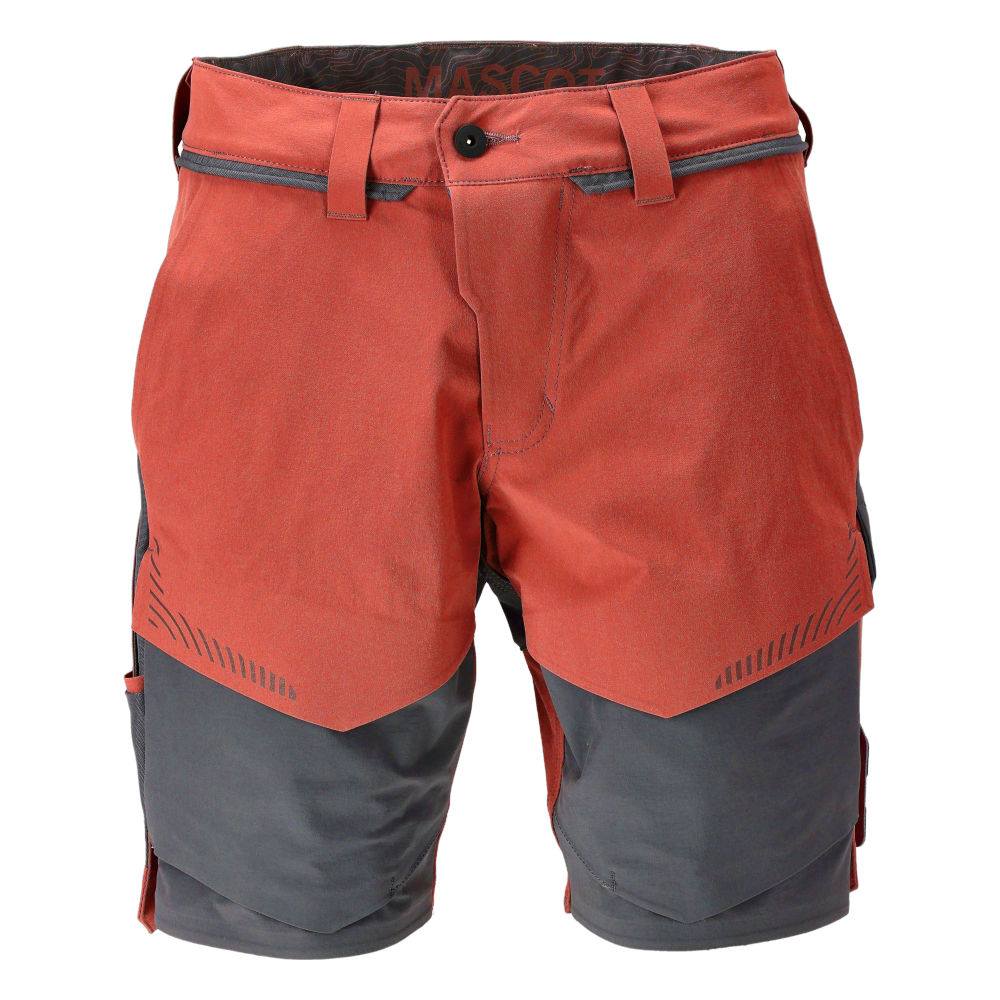 Rouge automne/Gris anthracite