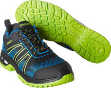 F0130-849-91133 Chaussures de sécurité - Noir/Bleu roi/Vert lime