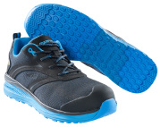 F0250-909-0911 Chaussures de sécurité basses - Noir/Bleu roi