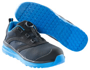 F0251-909-0911 Chaussures de sécurité basses - Noir/Bleu roi