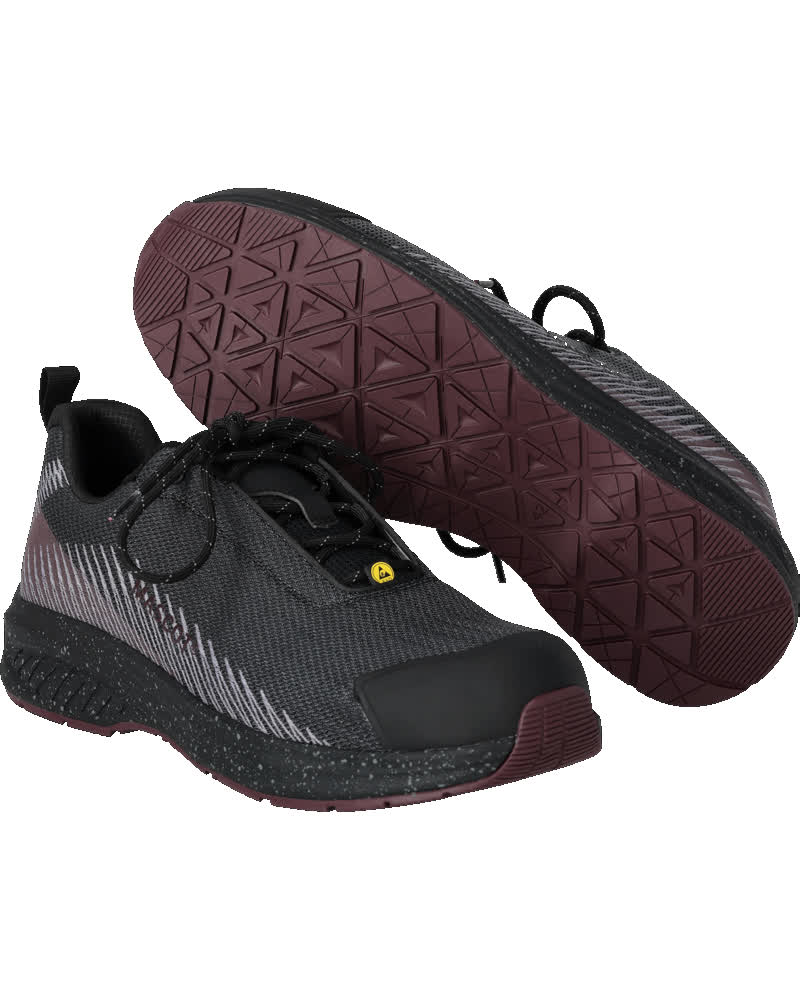 Gris anthracite/Bordeaux