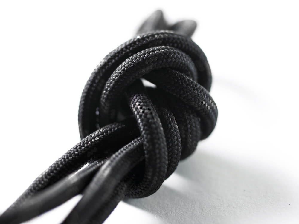 FT080-980-0909 Lacet - Noir/Noir